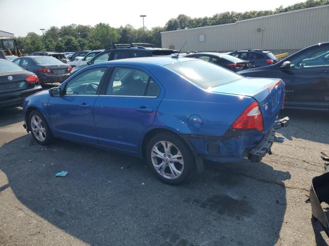 3FAHP0HA4CR386119 - 2012 FORD FUSION SE BLUE photo 2