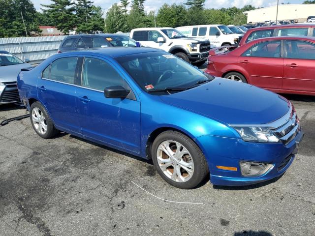 3FAHP0HA4CR386119 - 2012 FORD FUSION SE BLUE photo 4