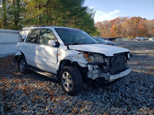 2HKYF18686H542314 - 2006 HONDA PILOT EX WHITE photo 1