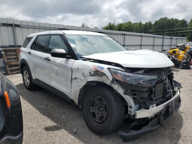 1FM5K8AB8LGA18350 - 2020 FORD EXPLORER POLICE INTERCEPTOR أبيض صورة 4