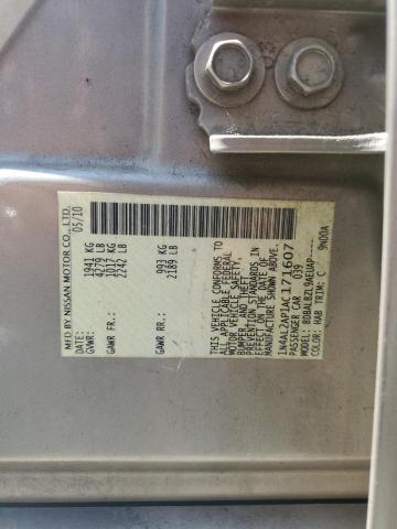 1N4AL2AP1AC171607 - 2010 NISSAN ALTIMA BASE GOLD photo 12