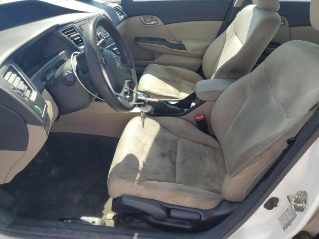 19XFB2F50EE024705 - 2014 HONDA CIVIC LX WHITE photo 7