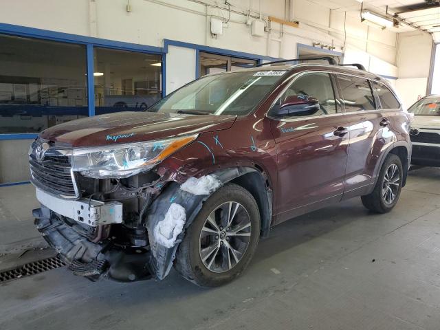 5TDJKRFH1GS312397 - 2016 TOYOTA HIGHLANDER XLE MAROON photo 1