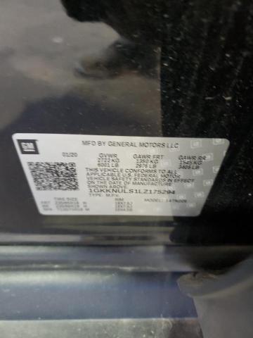 1GKKNULS1LZ175294 - 2020 GMC ACADIA SLT Чорний фото 13