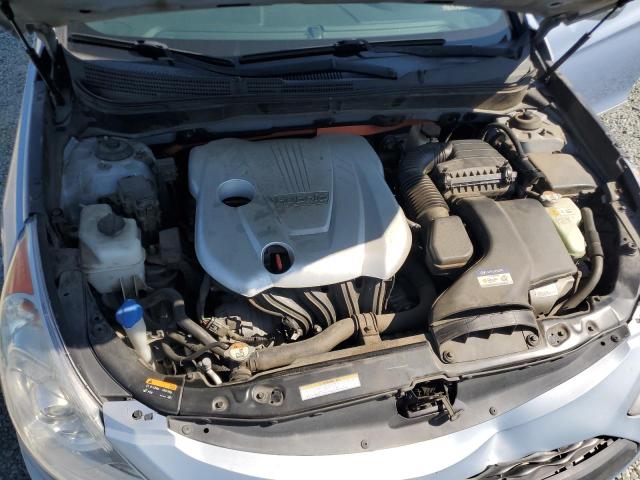 KMHEC4A41EA117248 - 2014 HYUNDAI SONATA HYBRID SILVER photo 11