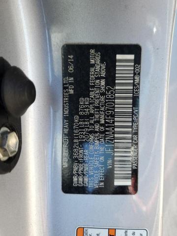 JF1ZNAA14F9701852 - 2015 TOYOTA SCION FR-S 银色 照片 12