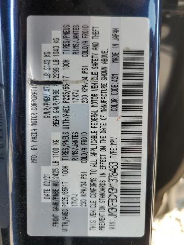 JM3KFBCM3M1378483 - 2021 MAZDA CX-5 TOURING BLUE photo 13