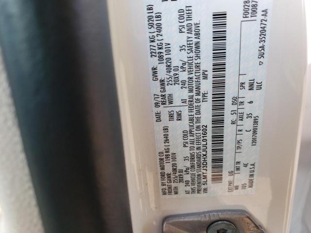 5LMTJ3DHXJUL01602 - 2018 LINCOLN MKC RESERVE Beyaz fotoğraf 13