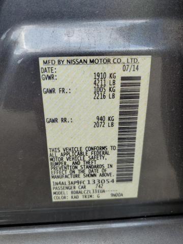 1N4AL3AP9FC133054 - 2015 NISSAN ALTIMA 2.5 ნაცრისფერი ფოტო 12