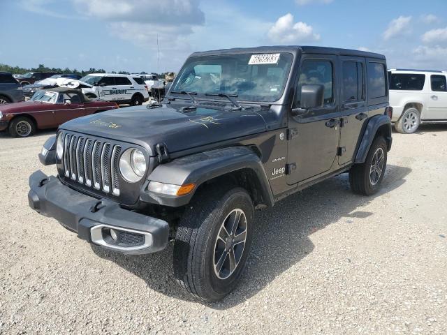 1C4HJXEN2PW695036 - 2023 JEEP WRANGLER SAHARA CHARCOAL photo 1