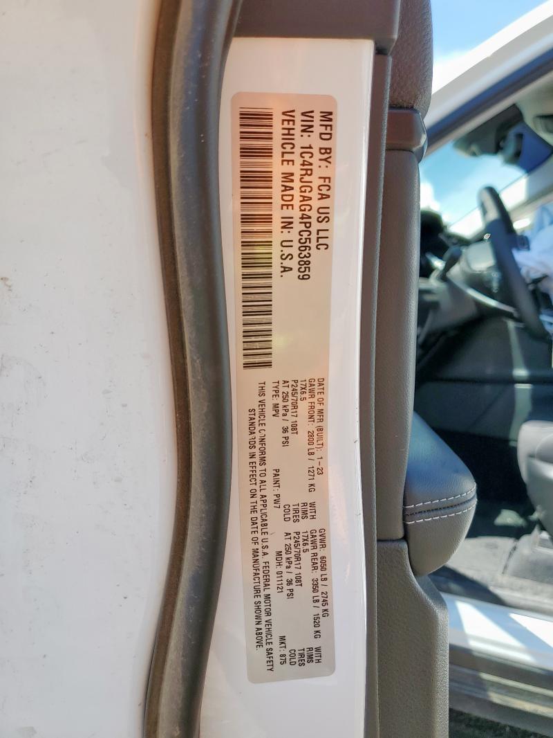 1C4RJGAG4PC563859 - 2023 JEEP GRAND CHER LAREDO 白色 照片 13