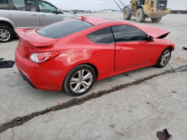 KMHHU6KH7AU019194 - 2010 HYUNDAI GENESIS CO 3.8L RED photo 3