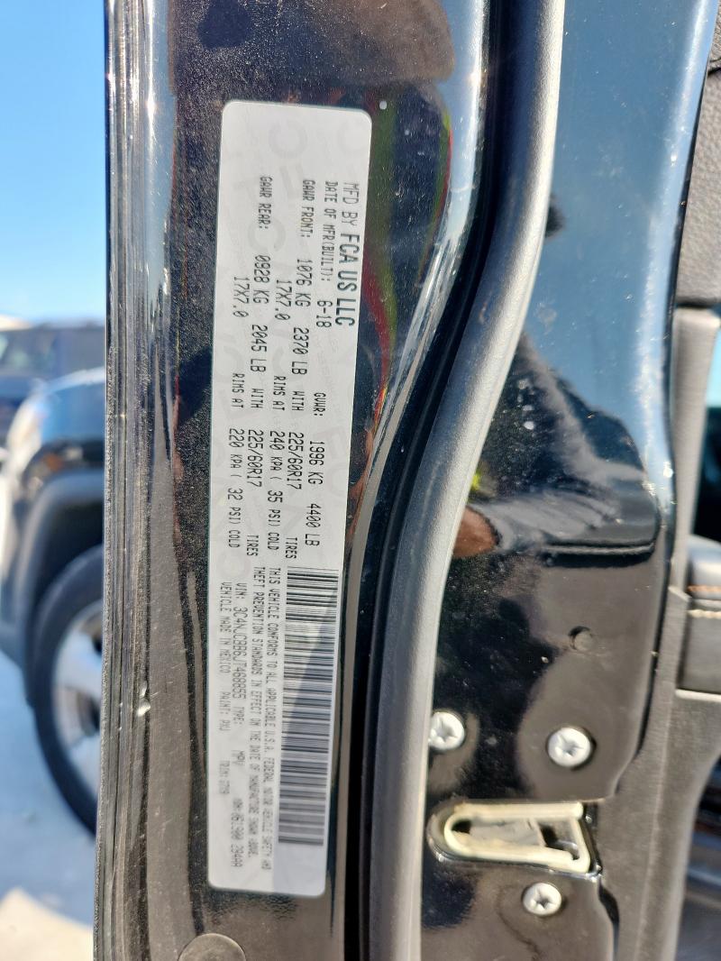 3C4NJCBB6JT468855 - 2018 JEEP COMPASS LATITUDE Qara foto 12