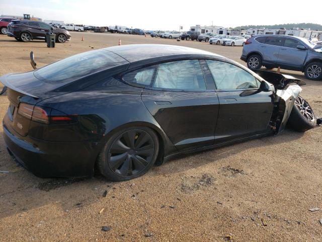 5YJSA1E65NF477542 - 2022 TESLA MODEL S Սև լուսանկար 3