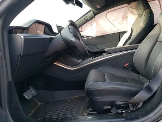 5YJSA1E65NF477542 - 2022 TESLA MODEL S Սև լուսանկար 7