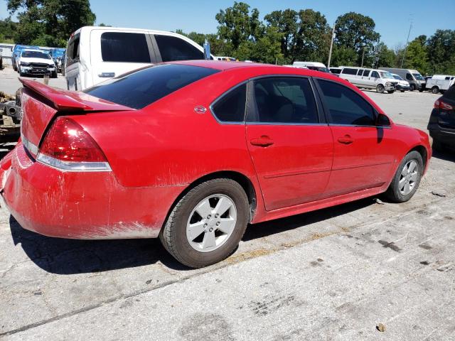 2G1WT57N391164529 - 2009 CHEVROLET IMPALA 1LT RED photo 3