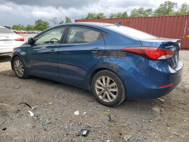 KMHDH4AE1EU048386 - 2014 HYUNDAI ELANTRA SE BLUE photo 2