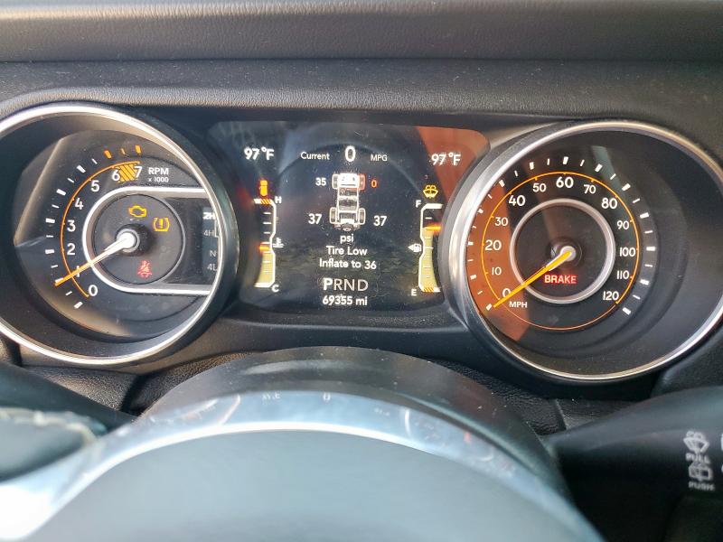 1C4HJXEN7KW621622 - 2019 JEEP WRANGLER UNLIMITED SAHARA ნაცრისფერი ფოტო 9