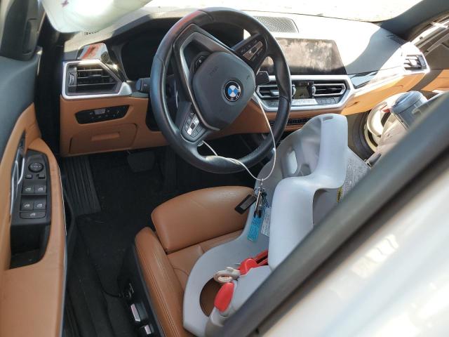 WBA5R7C58KFH23400 - 2019 BMW 330XI WHITE photo 8