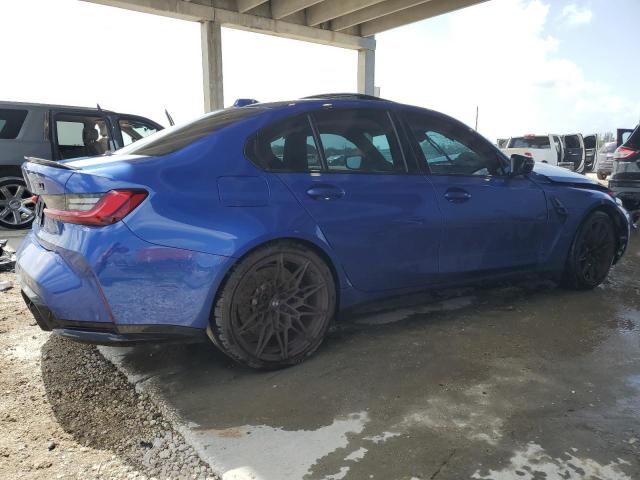 WBS43AY0XRFR79600 - 2024 BMW M3 COMPETITION BLUE photo 3