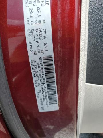 2C4RC1EG1JR263552 - 2018 CHRYSLER PACIFICA TOURING L PLUS RED photo 13