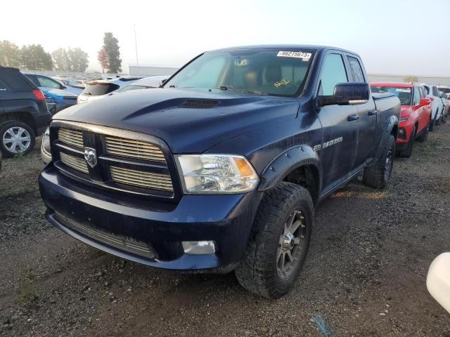 1C6RD7HT1CS197716 - 2012 DODGE RAM 1500 SPORT BLUE photo 1