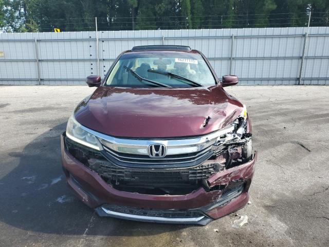 1HGCR2F84GA242369 - 2016 HONDA ACCORD EXL BURGUNDY photo 5