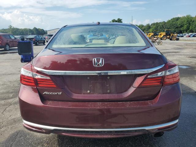 1HGCR2F84GA242369 - 2016 HONDA ACCORD EXL BURGUNDY photo 6