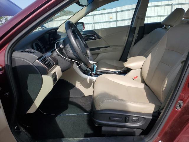 1HGCR2F84GA242369 - 2016 HONDA ACCORD EXL BURGUNDY photo 7