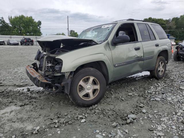 1GNDS13S842291668 - 2004 CHEVROLET TRAILBLAZE LS GREEN photo 1