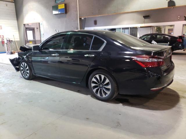 JHMCR6F33HC001711 - 2017 HONDA ACCORD HYBRID BLACK photo 2