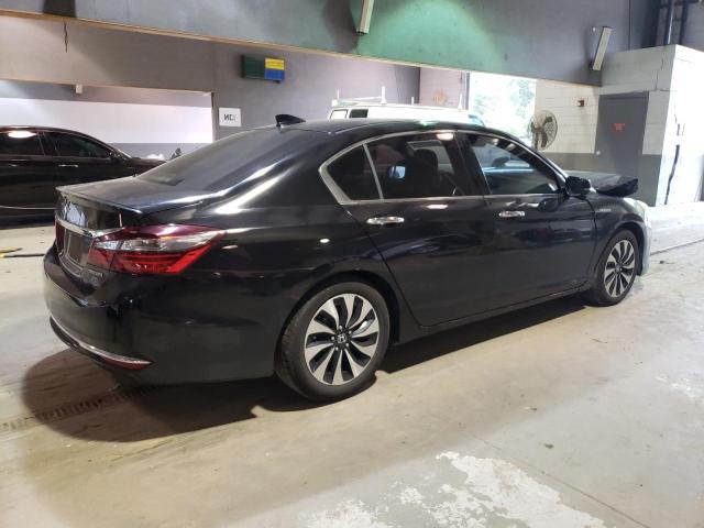 JHMCR6F33HC001711 - 2017 HONDA ACCORD HYBRID BLACK photo 3