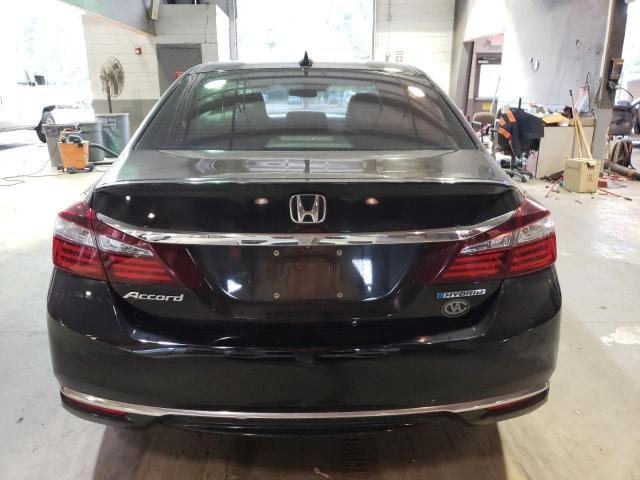 JHMCR6F33HC001711 - 2017 HONDA ACCORD HYBRID BLACK photo 6