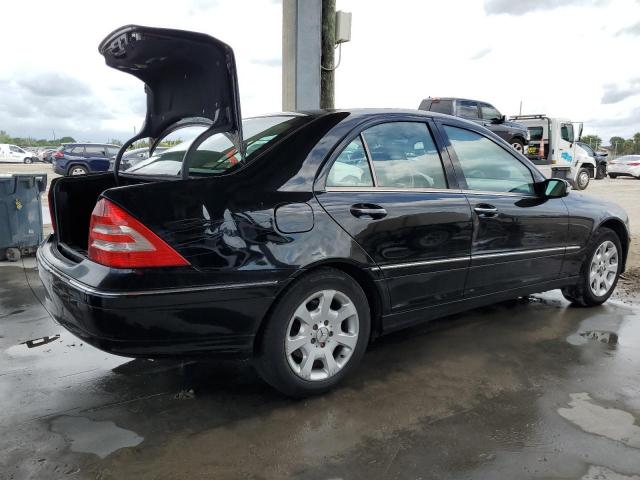 WDBRF54H46A837550 - 2006 MERCEDES-BENZ C 280 BLACK photo 3