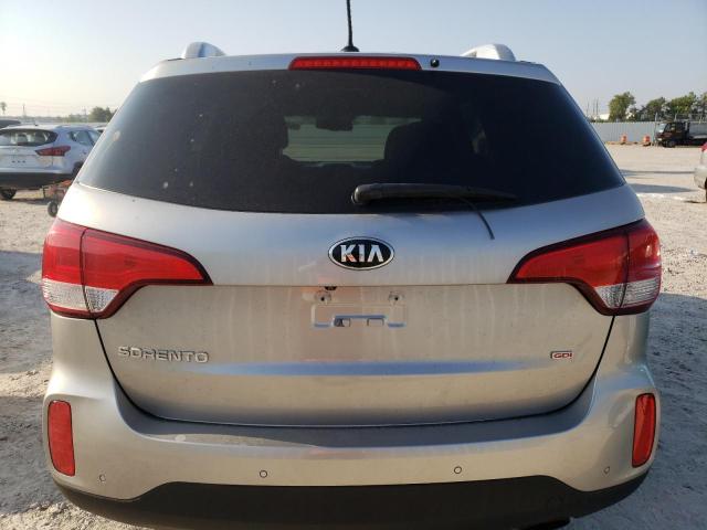 5XYKT4A67FG655012 - 2015 KIA SORENTO LX SILVER photo 6