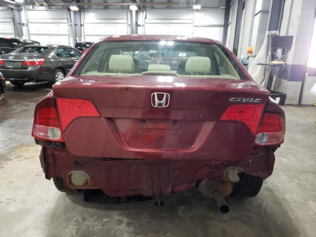 1HGFA16857L005635 - 2007 HONDA CIVIC EX BURGUNDY photo 6