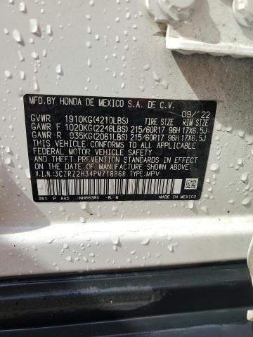 3CZRZ2H34PM718868 - 2023 HONDA HR-V LX 白色 照片 13