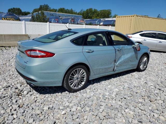 3FA6P0LU9ER173873 - 2014 FORD FUSION SE HYBRID TURQUOISE photo 3