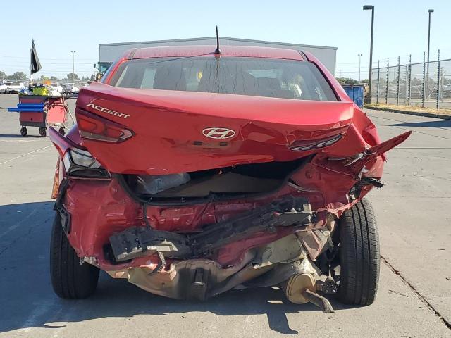 3KPC24A61LE096802 - 2020 HYUNDAI ACCENT SE RED photo 6