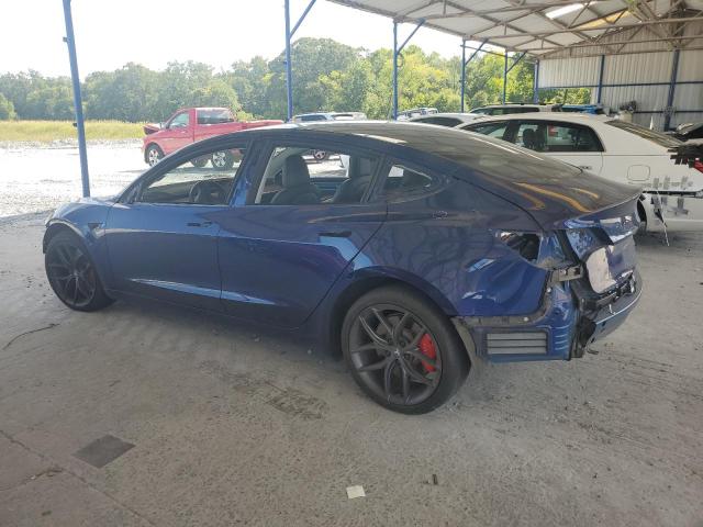 5YJ3E1EB5JF083894 - 2018 TESLA MODEL 3 Bleu photo 2