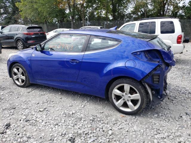 KMHTC6AD6FU224847 - 2015 HYUNDAI VELOSTER BLUE photo 2