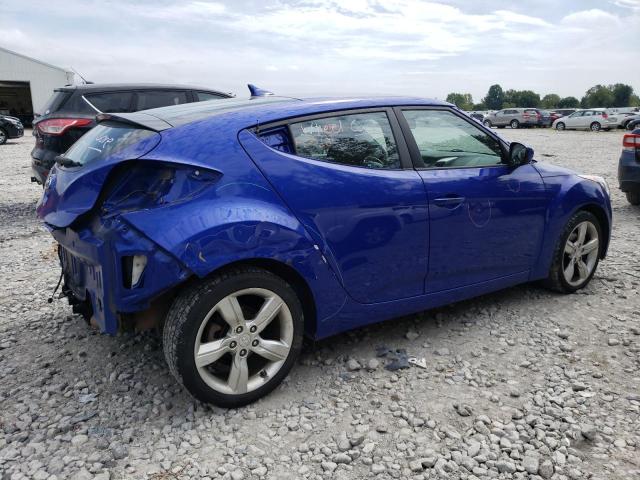 KMHTC6AD6FU224847 - 2015 HYUNDAI VELOSTER BLUE photo 3