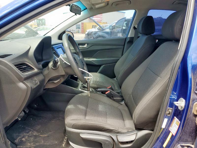 3KPC24A39KE042510 - 2019 HYUNDAI ACCENT SE Azul foto 7