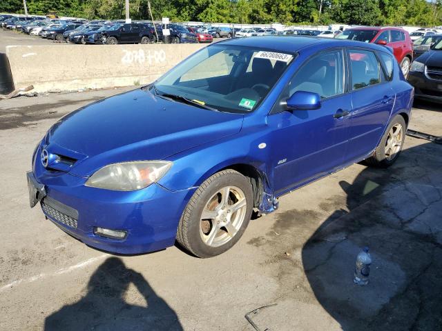 JM1BK344681853266 - 2008 MAZDA 3 HATCHBACK BLUE photo 1