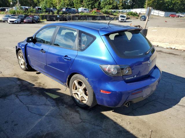 JM1BK344681853266 - 2008 MAZDA 3 HATCHBACK BLUE photo 2