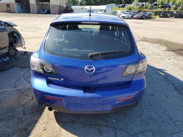 JM1BK344681853266 - 2008 MAZDA 3 HATCHBACK BLUE photo 6