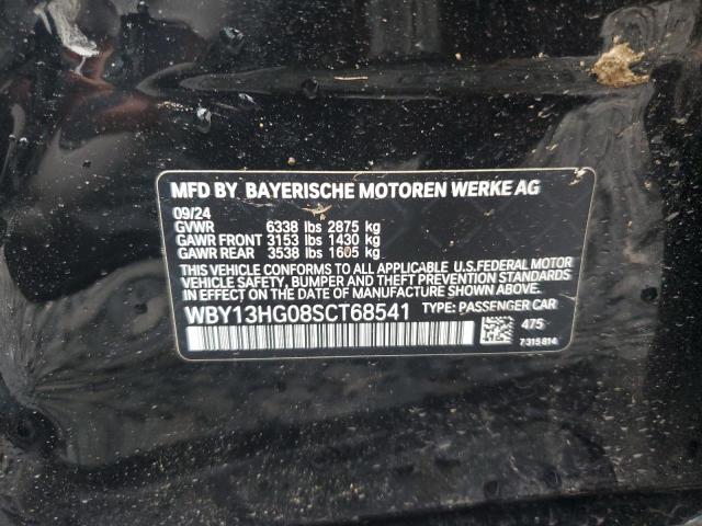 WBY13HG08SCT68541 - 2025 BMW I5 XDRIVE 40 BLACK photo 12