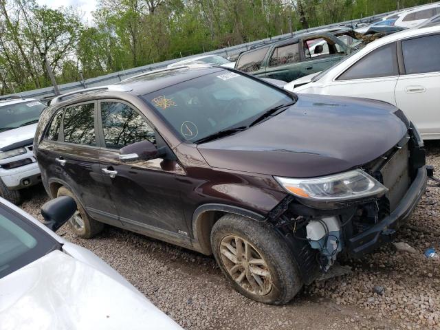 5XYKTCA62EG444311 - 2014 KIA SORENTO LX PURPLE photo 4