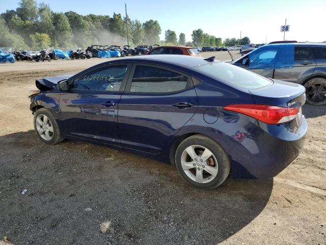 5NPDH4AEXBH011332 - 2011 HYUNDAI ELANTRA GLS BLUE photo 2