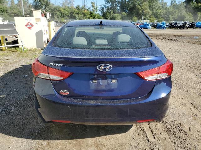 5NPDH4AEXBH011332 - 2011 HYUNDAI ELANTRA GLS BLUE photo 6